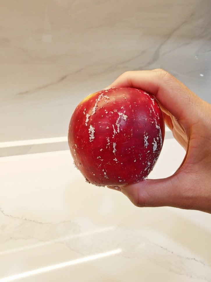 Apple Wax Residue
