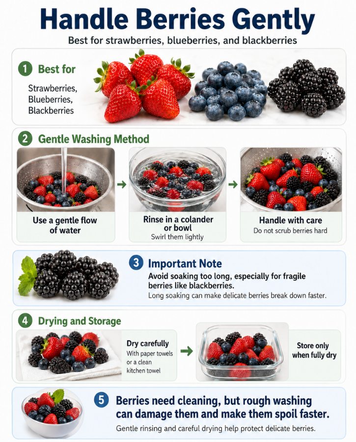 Gentle Berry Washing Guide