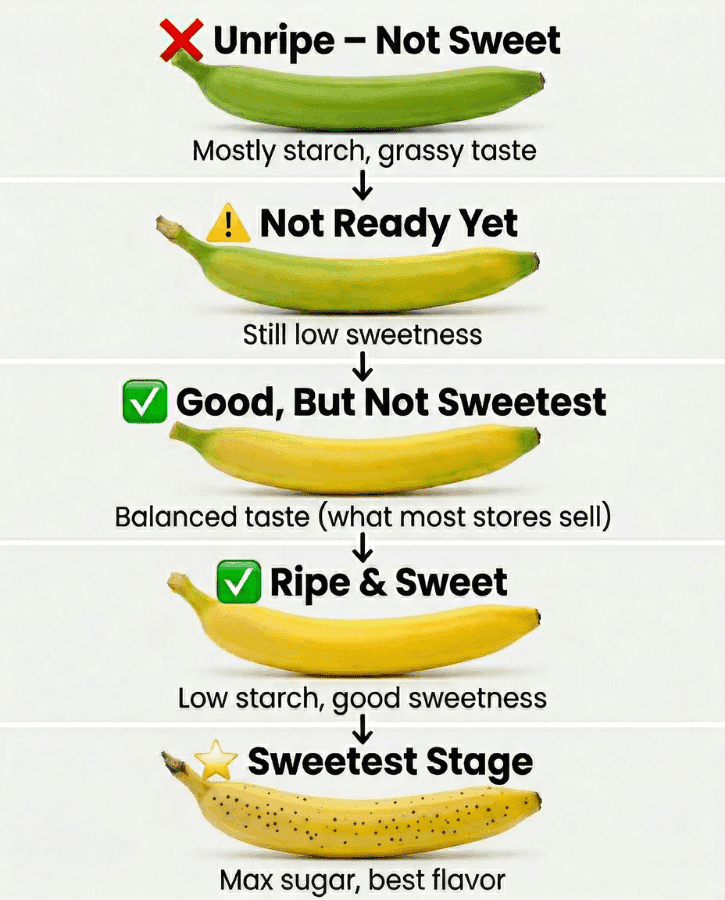 Changes of Color Stages on Banana