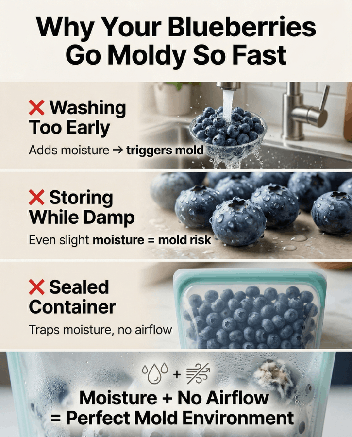 Blueberry Mold Causes Infographic Guide