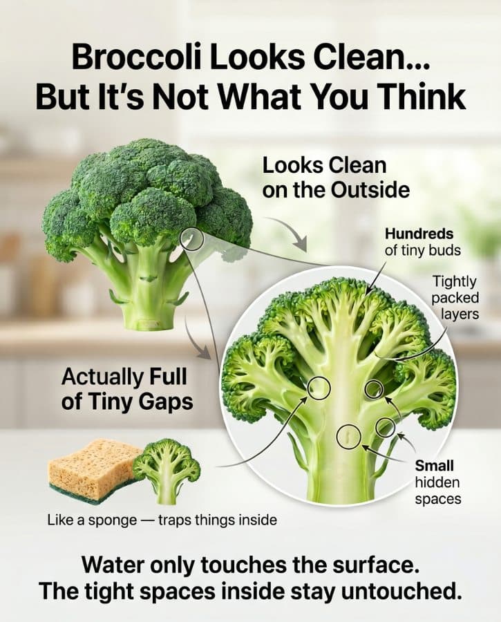 Broccoli Looks Clean But Isn't Infographic