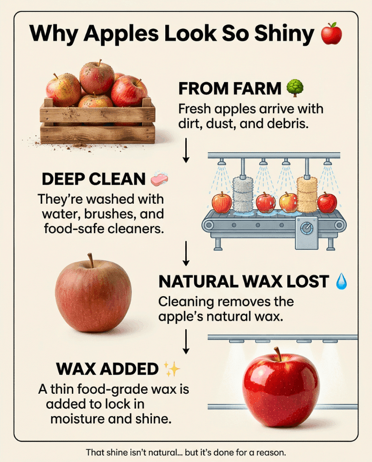 Why Apples Look So Shiny Infographic