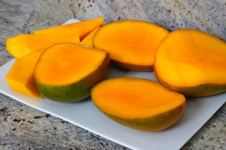 Cut Kent Mango Slices