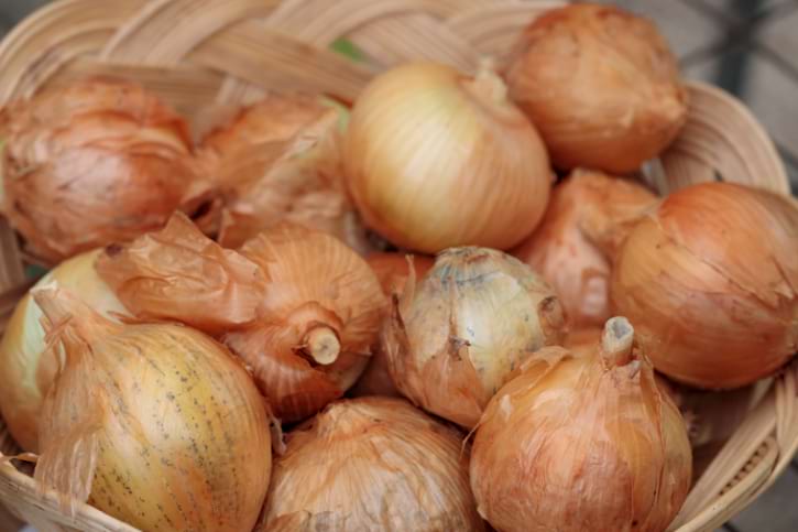 Onions With Dark Spots