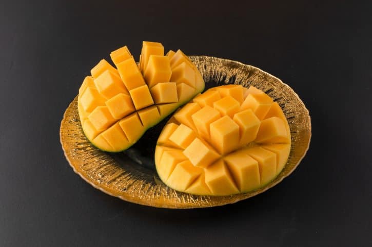 Cut Keitt Mango Cubes