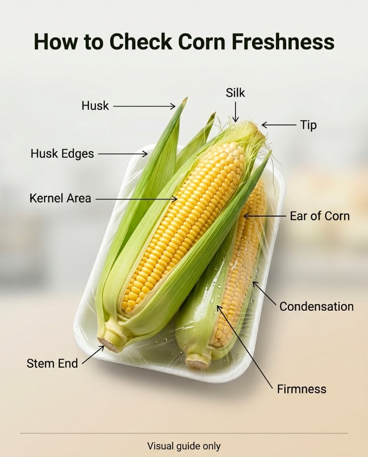 Sweet Corn Freshness Check Guide