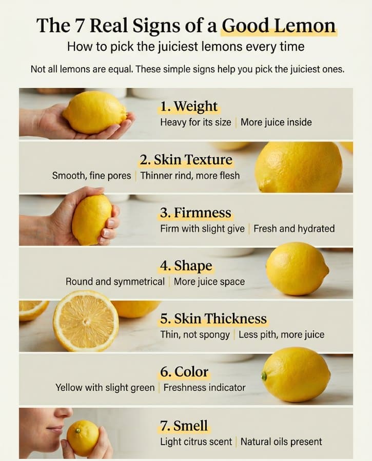 The 7 Signs Of A Good Lemon Infographic