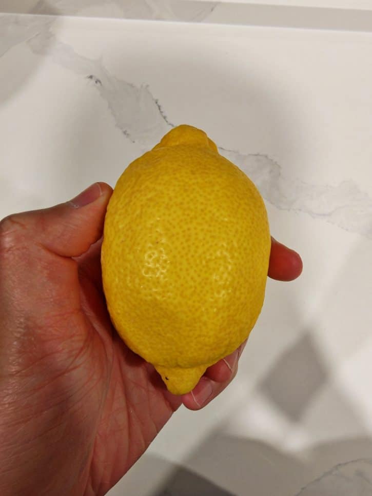 Smooth Lemon Skin Texture Closeup