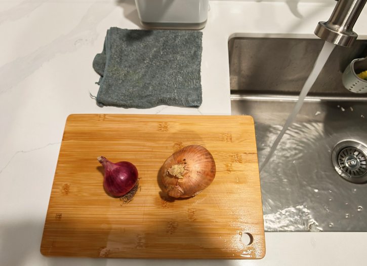 Onion Near Running Water