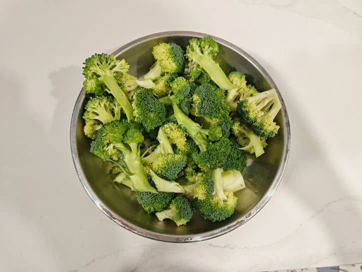 Fresh Broccoli Florets In Bowl