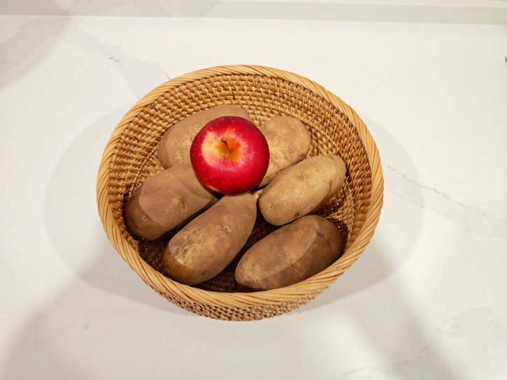 Apple Stored With Potatoes