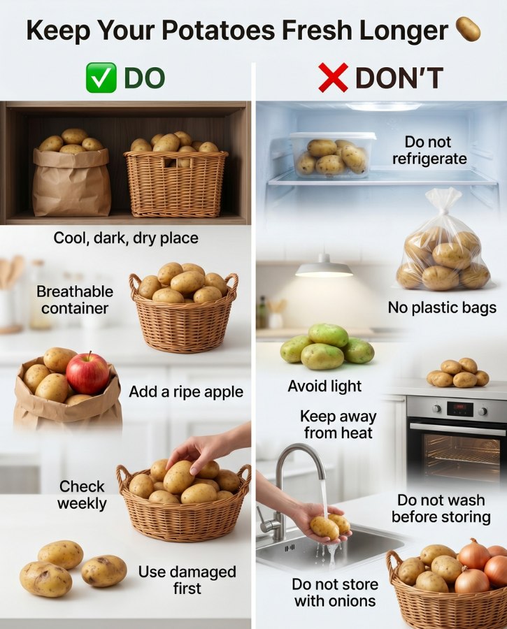 Potato Storage Do And Don't Guide
