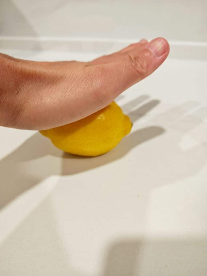 Palm Pressing Lemon