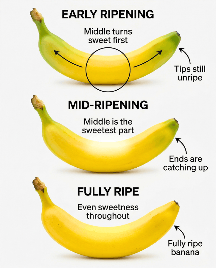 Section of Banana Ripen Guide