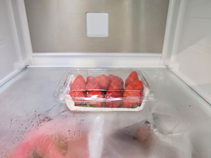 Strawberries Stored In Fridge