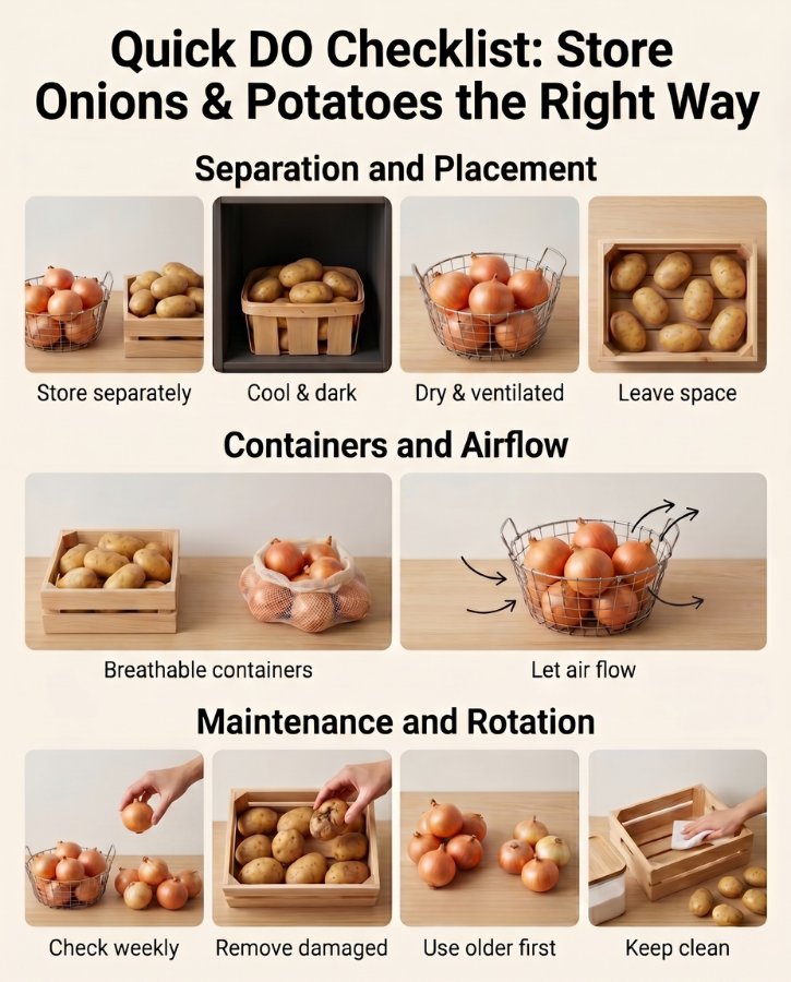 Onion And Potato Storage Do Checklist