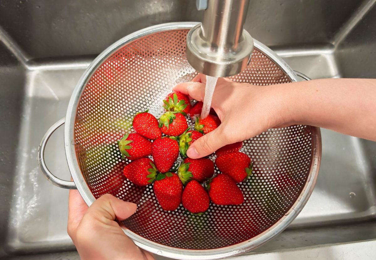 Wash Strawberries