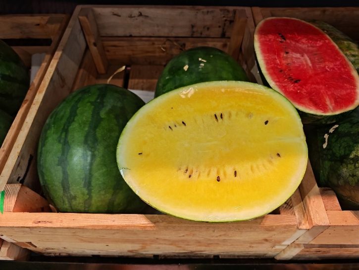 Yellow And Red Watermelon Display