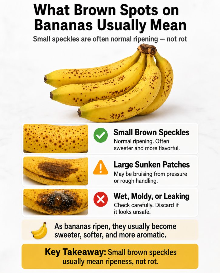 Banana Brown Spots Meaning Infographic