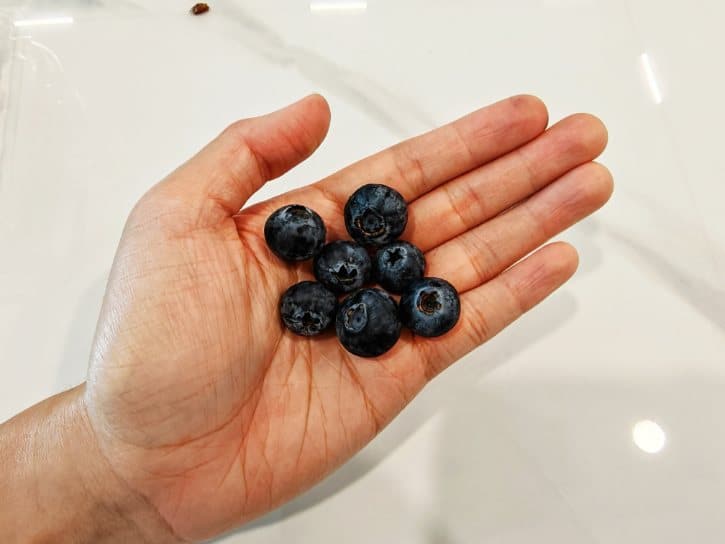 Blueberries Covered In Natural Bloom