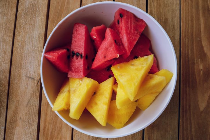 Red And Yellow Watermelon Bowl