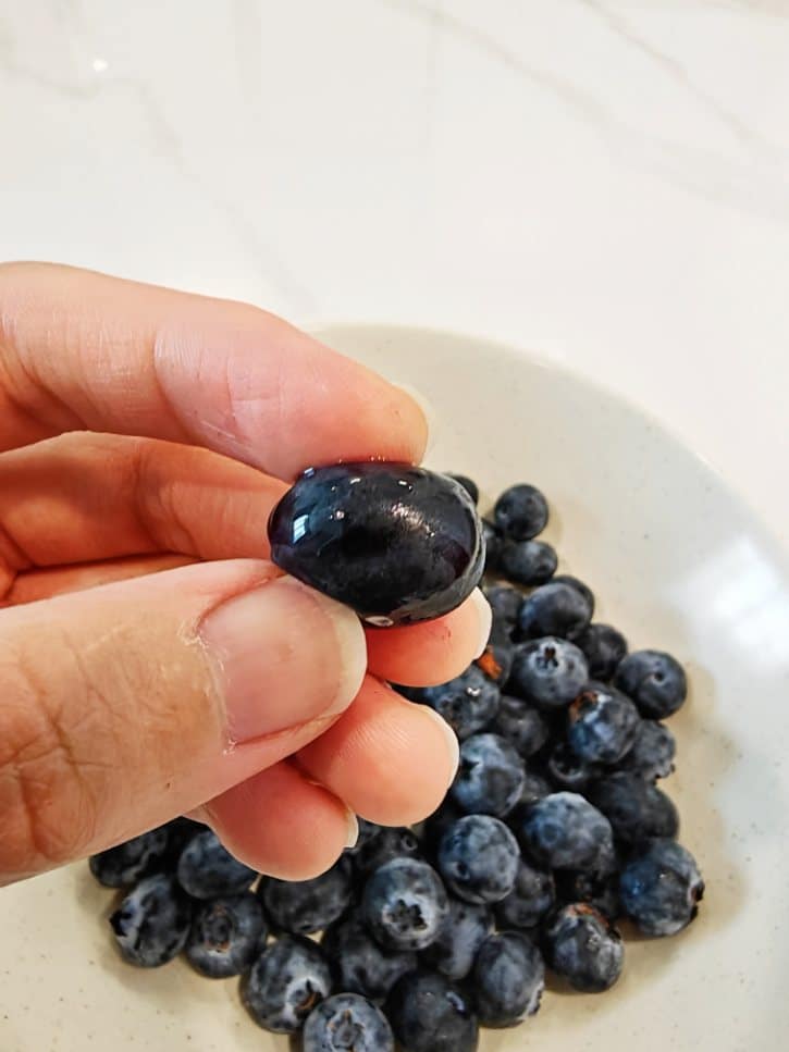 Shiny Blueberry Without White Bloom