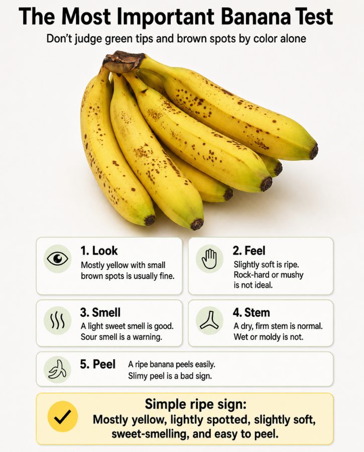 Banana Ripeness Test Infographic