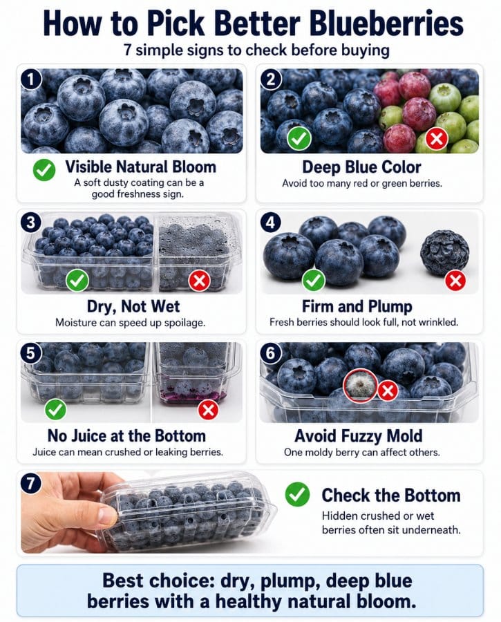 Blueberry Freshness Buying Guide Infographic